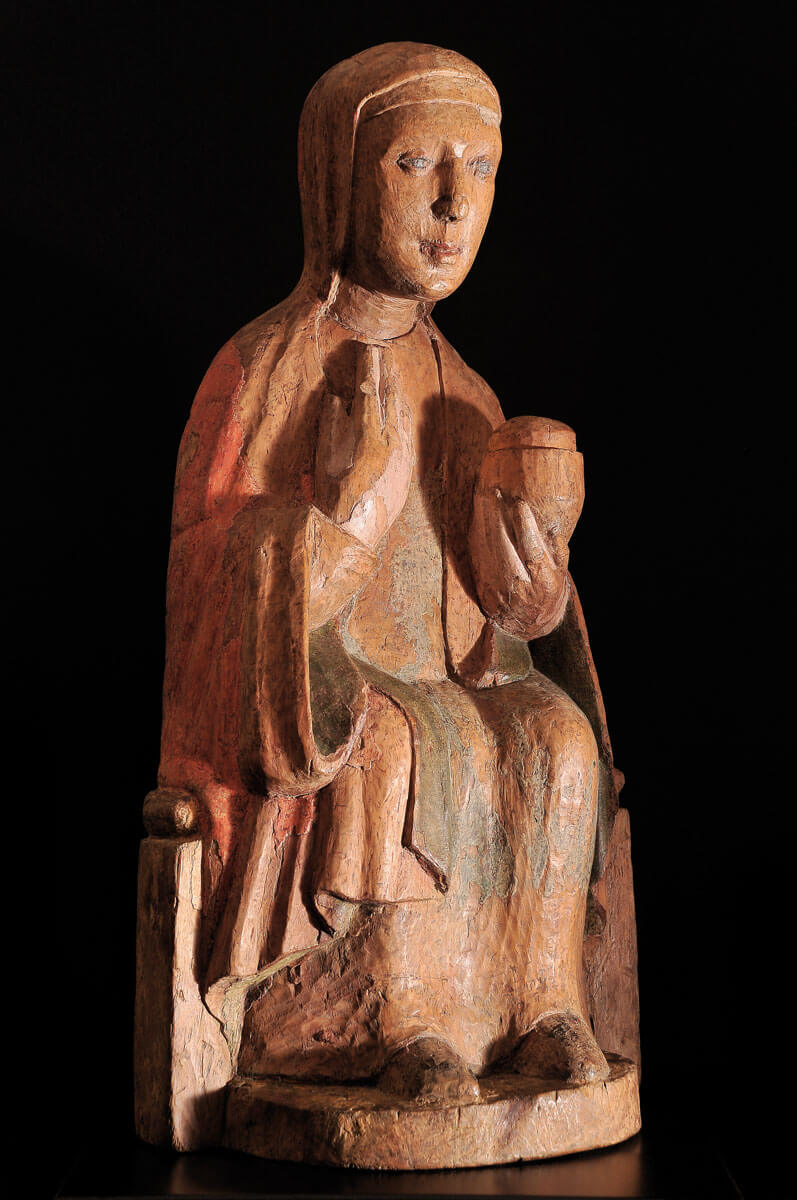 3 - Maria Maddalena in trono di Scultore Sudtirolese – Longari arte Milano